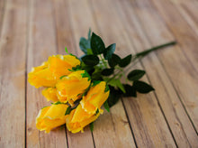 Load image into Gallery viewer, Yellow Closed Bud Rose Bush
