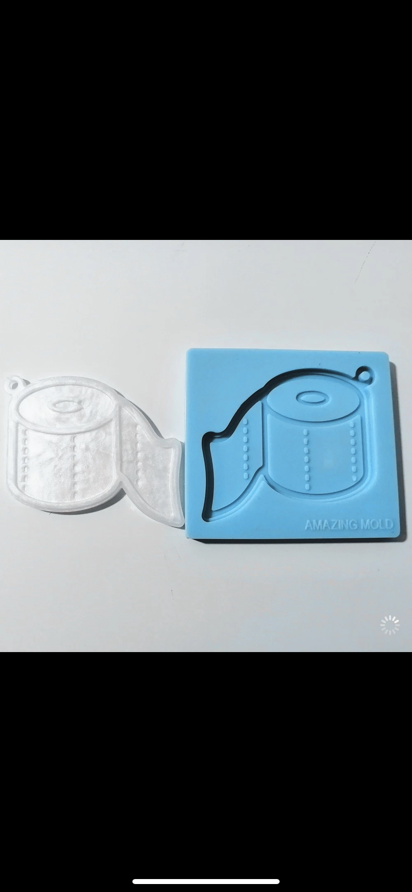 Toilet paper silicone mold