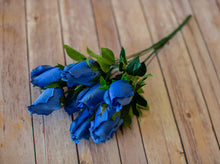 Load image into Gallery viewer, Blue Closed Bud Rose Bush
