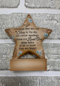 Stars in the sky plaque